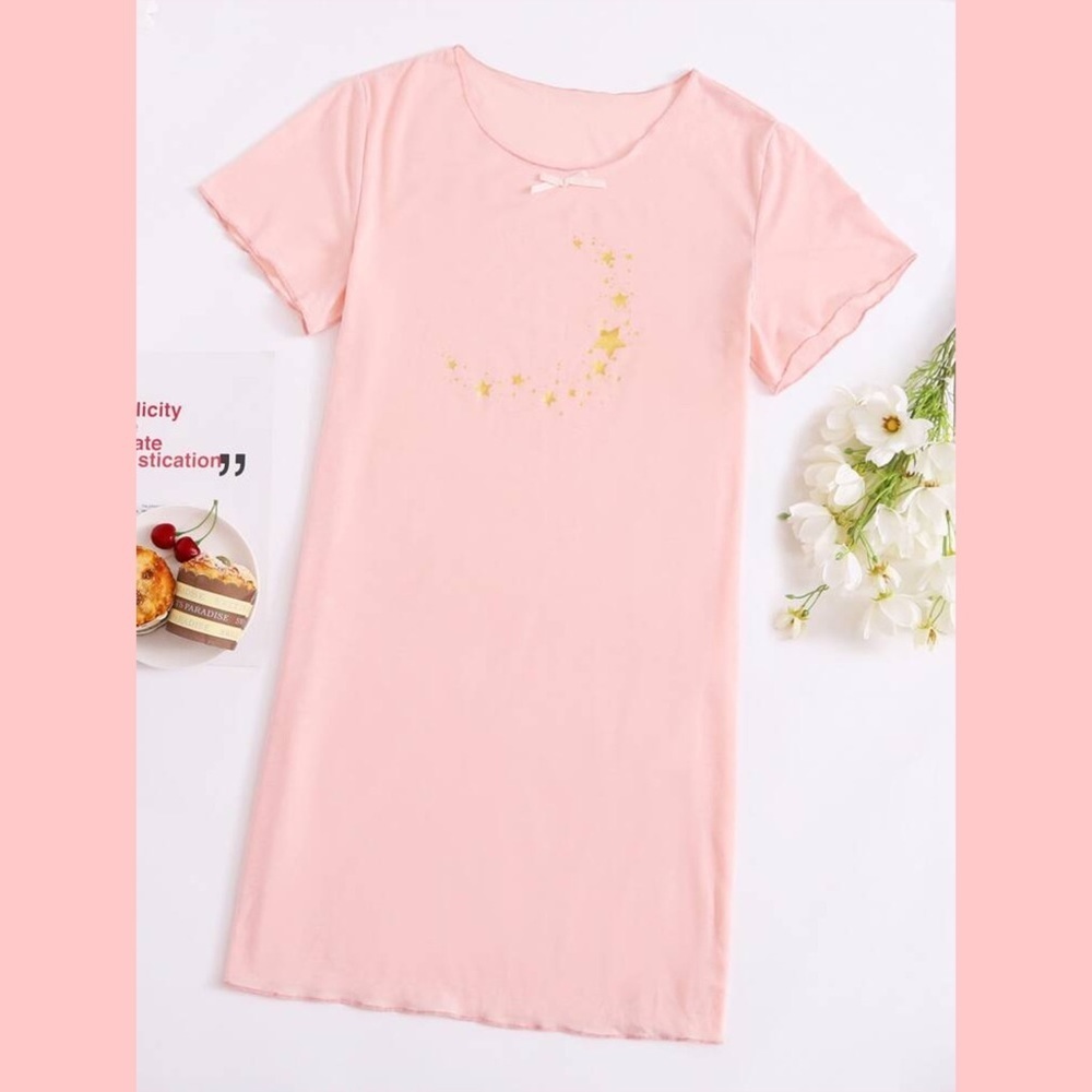 New Pink Star Nightgown